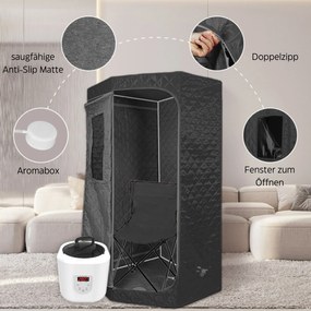 Prenosná parná sauna KPS90 90x90x190 cm (Tovar máme skladom, je možné ho odoslať ihneď. Tovar, ktorý je expedovaný na palete spoločnosťou GEIS je)