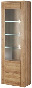 Vitrína Larona 05 1D dub riviera svetlé