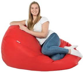 Sedací vak SAKO červený ekokoža