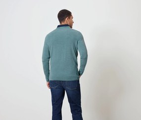 Pulóver z vlny merino, svetlomodrý s melírom