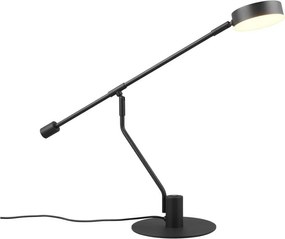 Matne čierna LED stolová lampa s ohýbateľnou konštrukciou (výška 64 cm) Manduro – Trio