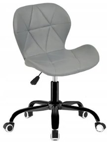 Ergonomické kancelárske otočné kreslo – ekokoža sivá