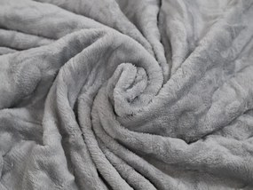 Plyšová MAČKA s detskou dekou vo vnútri, sivá