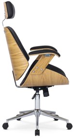 Kancelářská židle Fabian dub zlatý/černá