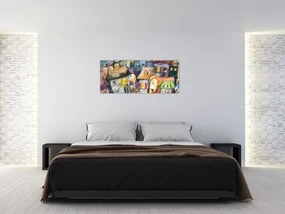 Obraz - Daždivý večer (120x50 cm)
