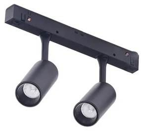 LED svietidlo do lišty Alfa Nikki 2 Track Magnetic 2X3W 3000K čierne/Bk