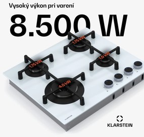 Klarstein Illuminosa 4 plynová varná doska 4-horáková Sabaf horák sklokeramika
