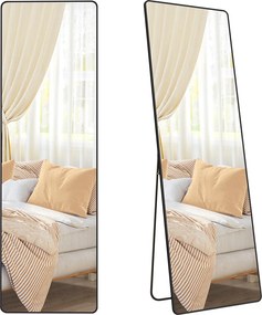 Voľne stojace zrkadlo Bleer 160 cm čierne II