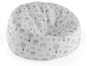 Sablio Sedací vak Cocoon Maľované teplovzdušné balóny - 115 x 75 cm x 45 cm