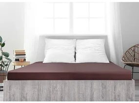 4Home jersey prestieradlo Ideál tmavohnedá, 180 x 200 cm
