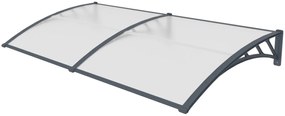 Hliníkový vchodový prístrešok BestBerg BBDA-J20 / 100 x 200 cm / sivý