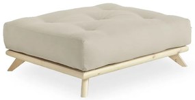 Podnožka s béžovým poťahom Karup Design Senza Natural/Beige