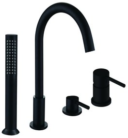 Mexen ALMA vaňová 4-otvorová batéria, čierna, 75032-70