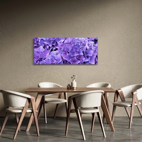 Obraz fialových kvetov (120x50 cm)