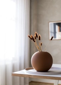COOEE Design Guľatá váza Ball Coconut 20 cm