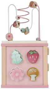 Kocka s aktivitami drevená Fairy Garden