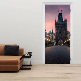Fototapeta na dvere - Na Karlovom moste (95x205cm)
