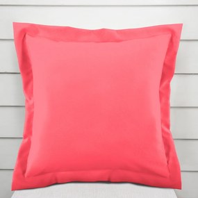 Biante Dekoračná obliečka na vankúš s lemom Rongo RG-046 Neónovo ružová 40 x 60 cm