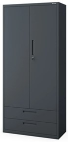 Megan Antracytowy - szuflada podwójna 195 cm