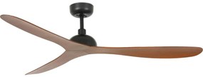 FARO 33447WT - Stropný ventilátor GOTLAND L hnedá/čierna pr. 132 cm WT + DO