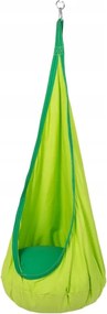 Dětské závěsné houpací křeslo NOKEL zelené
