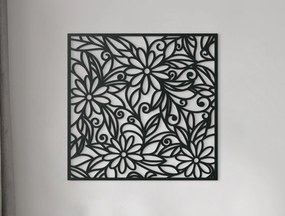 drevko Drevený obraz Margaréty Rozmer obrazu: 32,5 x 33 cm, Farba dekorácie: Čierna
