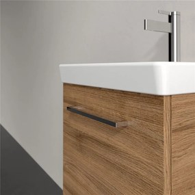 VILLEROY &amp; BOCH Avento závesná skrinka pod umývadlo, 1 dvierka, pánty vpravo, 430 x 352 x 514 mm, Oak Kansas, A88701RH