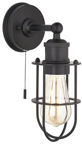 Endon 99948 - Kúpeľňové nástenné svietidlo CREW 1xE27/6W/230V IP44 čierna