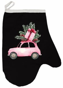 Vianočná kuchynská rukavica Candycar EMI, sivá