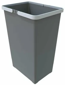 Elletipi Plastový kôš s rukoväťami 24 l, sivá , 24 l