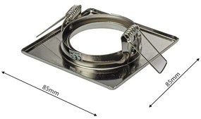 Podhľadové svietidlo Squares, 3x strieborné kovové tienidlo, s, sada 3ks