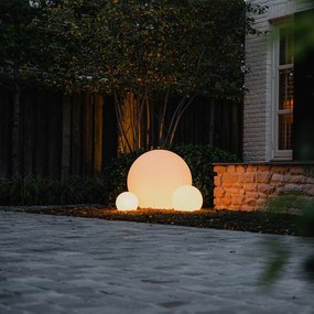 Moderná vonkajšia lampa biela 77 cm IP65 - Nura