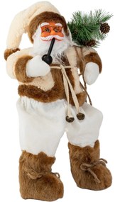 Figurka Santa Clause Mikolaj 44 cm bílá
