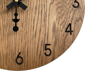 Ručne vyrábané dubové hodiny – tichý chod a moderný dizajn I SENTOP MAS002-A