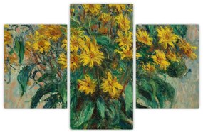 Obraz - Claude Monet, Jerusalem Artichoke Flowers, reprodukcia (90x60 cm)