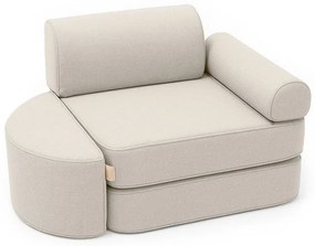 MeowBaby® Outzy detské kreslo/pohovka, oat-blush-beige