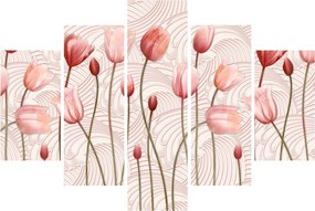 Obraz - Ružové tulipány (150x105 cm)