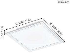 Eglo 32812 - LED Stropné svietidlo SALOBRENA LED/16W/230V