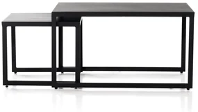 Sensum Hasseludden Odkladací stolík set, 90 × 60 × 60 cm, 50 × 50 × 43 cm, oceľ