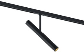 Moderný reflektor čierny pre 1-fázový koľajnicový systém - Slimline Avery