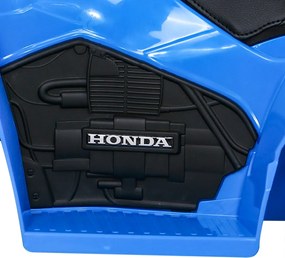 Ramiz Štvorkolka Honda 250X TRX na batérie modrá + klaksón + LED + ekokoža