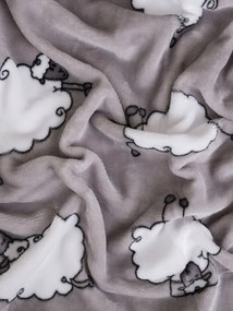 Obliečka na vankúš mikroplyš Exclusive 50 × 70 cm - Ovečky morning yoga šedé