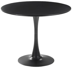 Okrúhly jedálenský stôl ⌀ 90 cm čierny BOCA Beliani