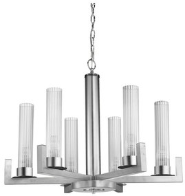 Kolarz 6009.80650 - Luster na reťazi RAGGIO 6xE14/25W/230V striebro