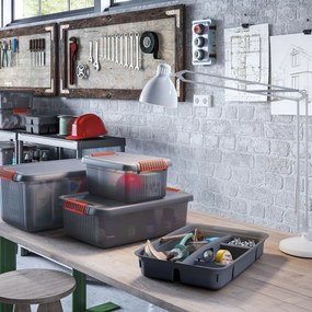 KIS K Latch Box M 28 l šedo-oranžový