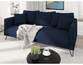 Tmavomodrá ženilková pohovka 200 cm Freya – Ropez