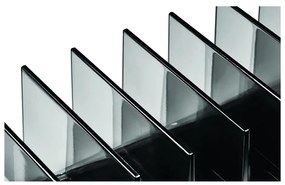 Matne čierny kúpeľňový organizér na kozmetiku z recyklovaného plastu Palette Station - iDesign