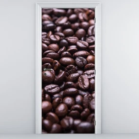 Fototapeta na dvere - Kávové zrná (95x205cm)