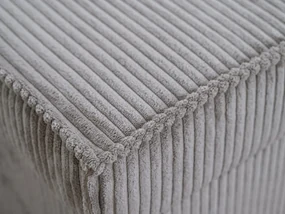 Čierny taburet SMART COSARO s úložným priestorom 65x65 cm