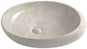 Sapho, DALMA keramické umývadlo 68x16,5x44 cm, marfil, MM327